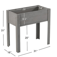 Bellemave® Raised Garden Bed with Legs, Outdoor Wood Elevated Planter Box - Bellemave