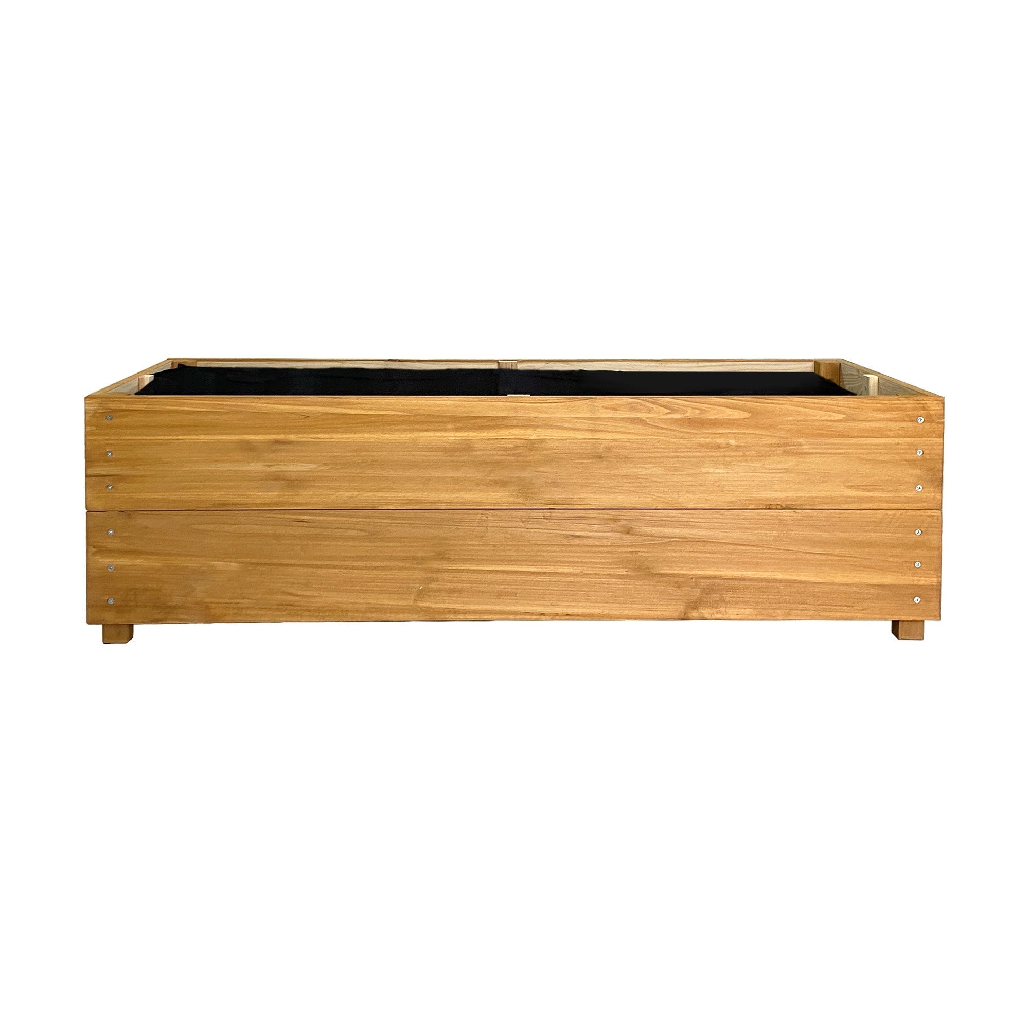 Bellemave® Raised Garden Bed with Liner, Solid Fir Wood Outdoor Planter Box,Natural - Bellemave