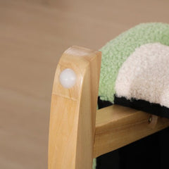 Bellemave® Rocking Toddler Sofa Chair with Solid Wooden Frame - Faux Lamb Fleece Fabric - Bellemave
