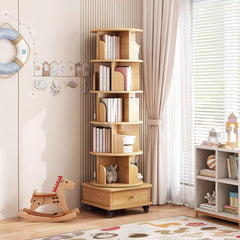 Bellemave® Rotating Bookshelf, 360¡ã Display Round Stackable Spinning Bookshelf, Revolving Round Book Shelf, Space - Saving - Bellemave