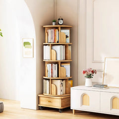 Bellemave® Rotating Bookshelf, 360¡ã Display Round Stackable Spinning Bookshelf, Revolving Round Book Shelf, Space - Saving - Bellemave