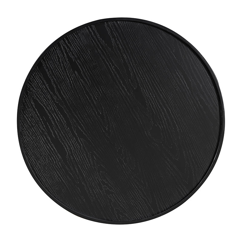 Bellemave® Round Cane Coffee Table with PE Rattan Side - Bellemave