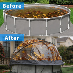 Bellemave® Round Multifunctional All Weather Cover Pool Dome Enclosure for Outdoor Pools, Compatible w/Clean & Warm Water Frame Pools - Bellemave