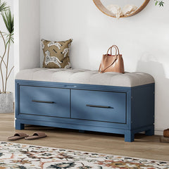 Bellemave® Shoe Bench with Removable Cushion and Hidden Storage - Bellemave