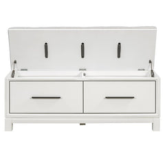 Bellemave® Shoe Bench with Removable Cushion and Hidden Storage - Bellemave