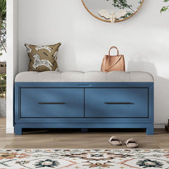 Bellemave® Shoe Bench with Removable Cushion and Hidden Storage - Bellemave