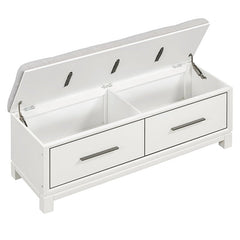 Bellemave® Shoe Bench with Removable Cushion and Hidden Storage - Bellemave
