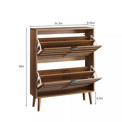 Bellemave® Shoe Cabinet Storage for Entryway with 2 Flip Drawers, Hidden Slim Shoe Organizer Rack Cabinet - Bellemave