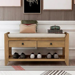 Bellemave® Shoe Rack with Cushioned Seat and Drawers - Bellemave