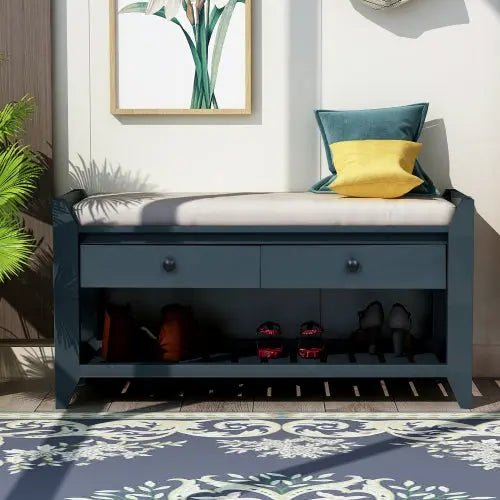 Bellemave® Shoe Rack with Cushioned Seat and Drawers - Bellemave