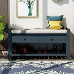Bellemave® Shoe Rack with Cushioned Seat and Drawers - Bellemave