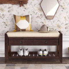 Bellemave® Shoe Rack with Cushioned Seat and Drawers - Bellemave