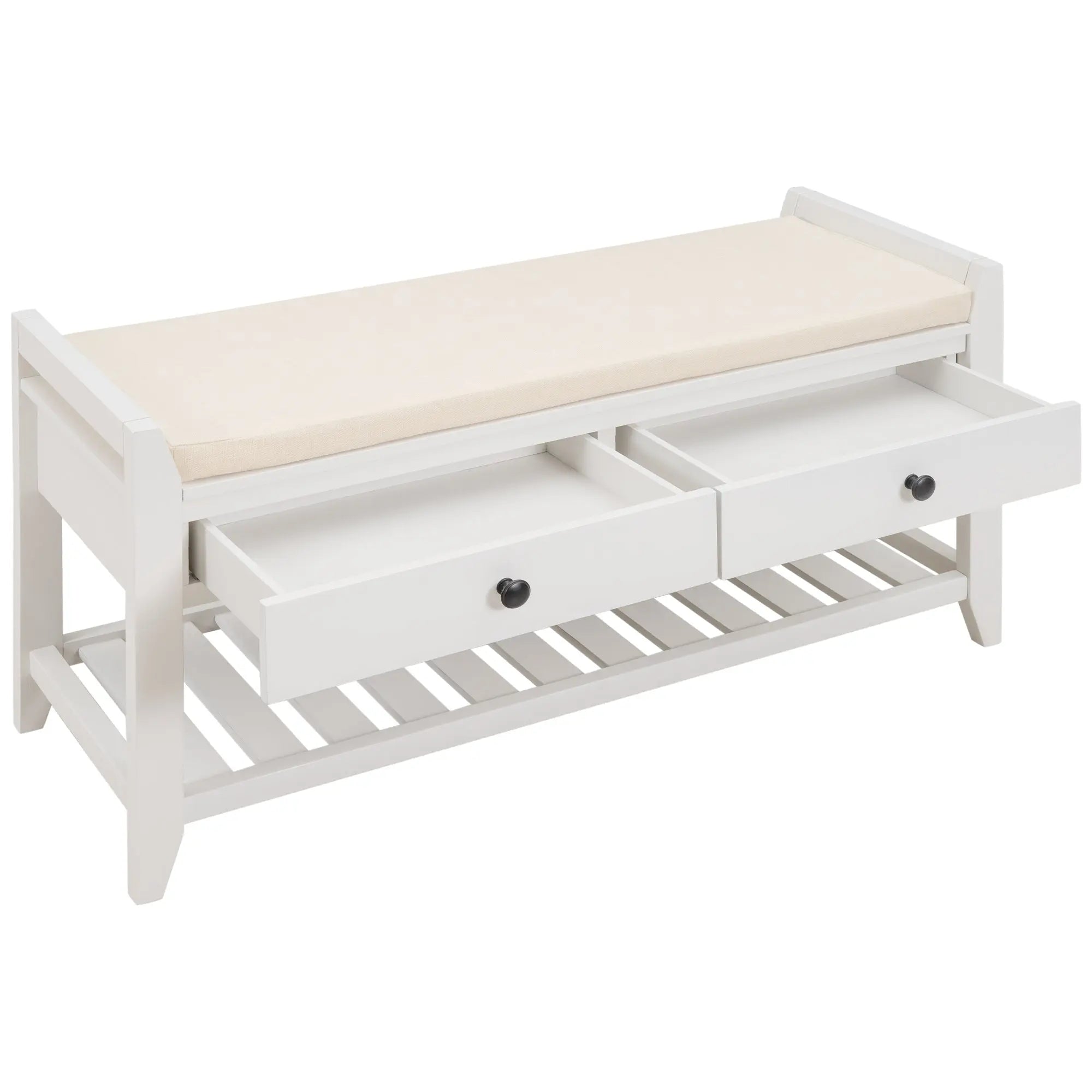 Bellemave® Shoe Rack with Cushioned Seat and Drawers - Bellemave