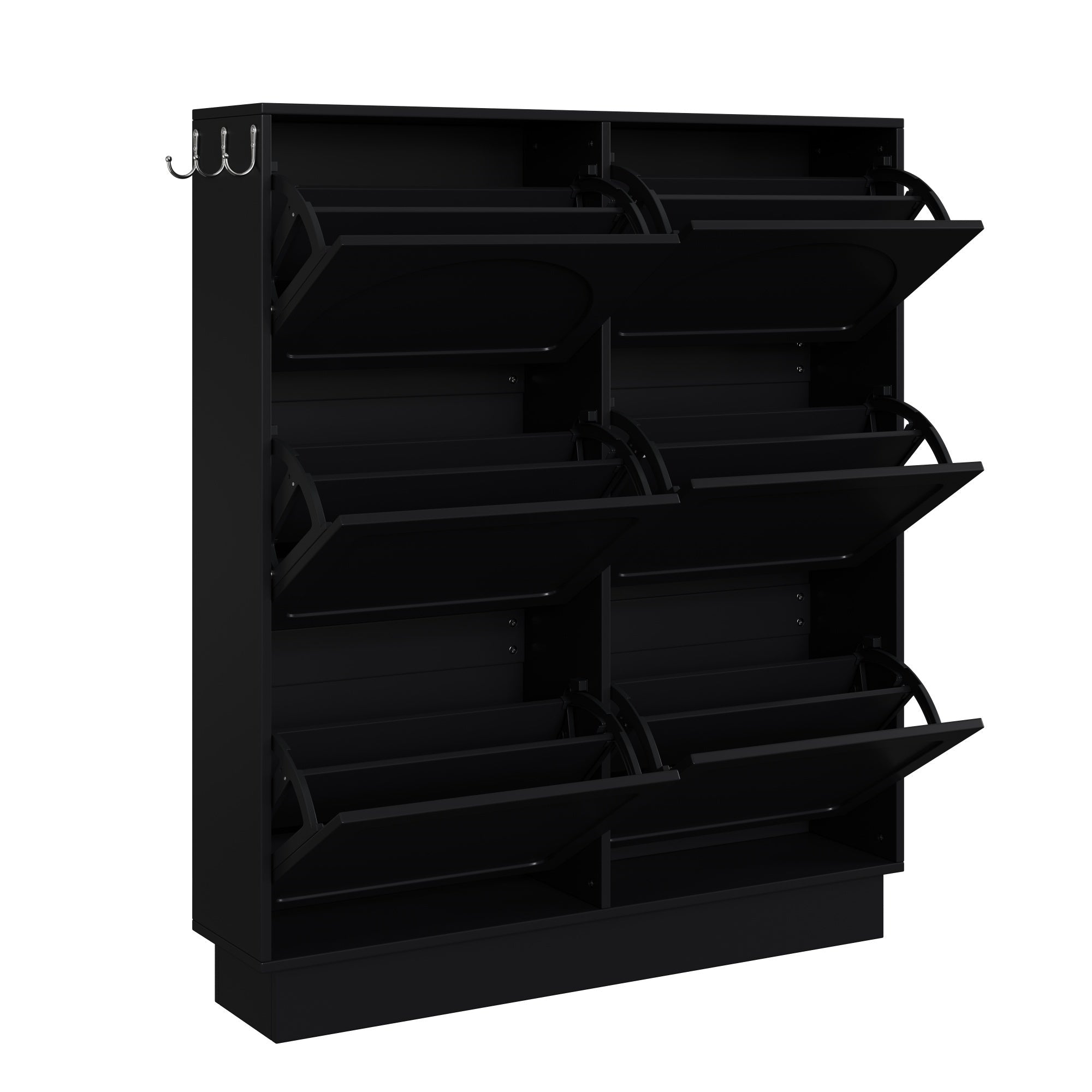 Bellemave® Shoe Storage Cabinet for Entryway with 6 Flip Drawers, Freestanding Hidden Shoe Storage for Front Door Entrance, Living Room, Hallway, Bedroom - Bellemave