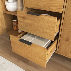 Bellemave® Sideboard Buffet Cabinet with 3 Drawers & 2 Doors - Bellemave
