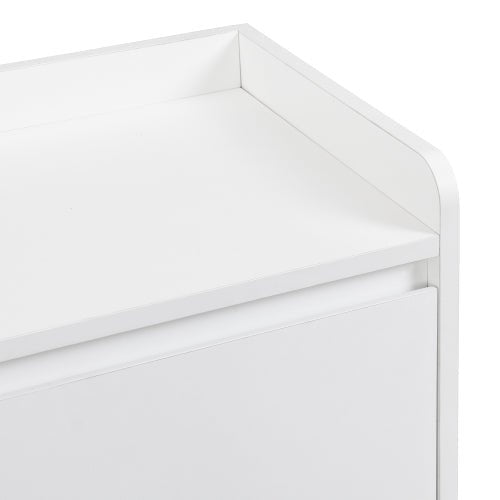 Bellemave® Sleek and Contemporary Shoe Cabinet with Adjustable Shelves and Solid Wood Legs - Bellemave
