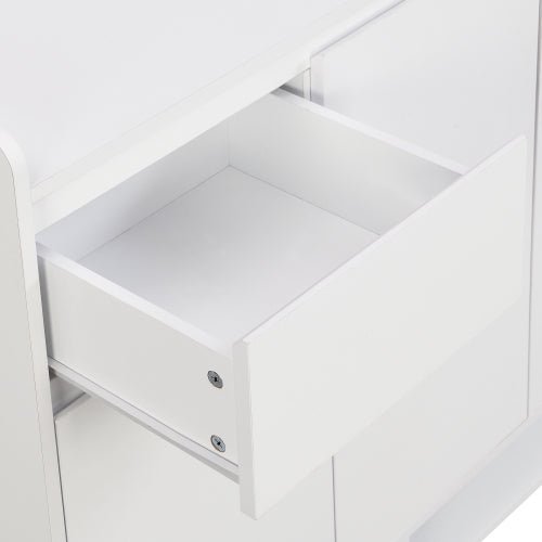 Bellemave® Sleek and Contemporary Shoe Cabinet with Adjustable Shelves and Solid Wood Legs - Bellemave