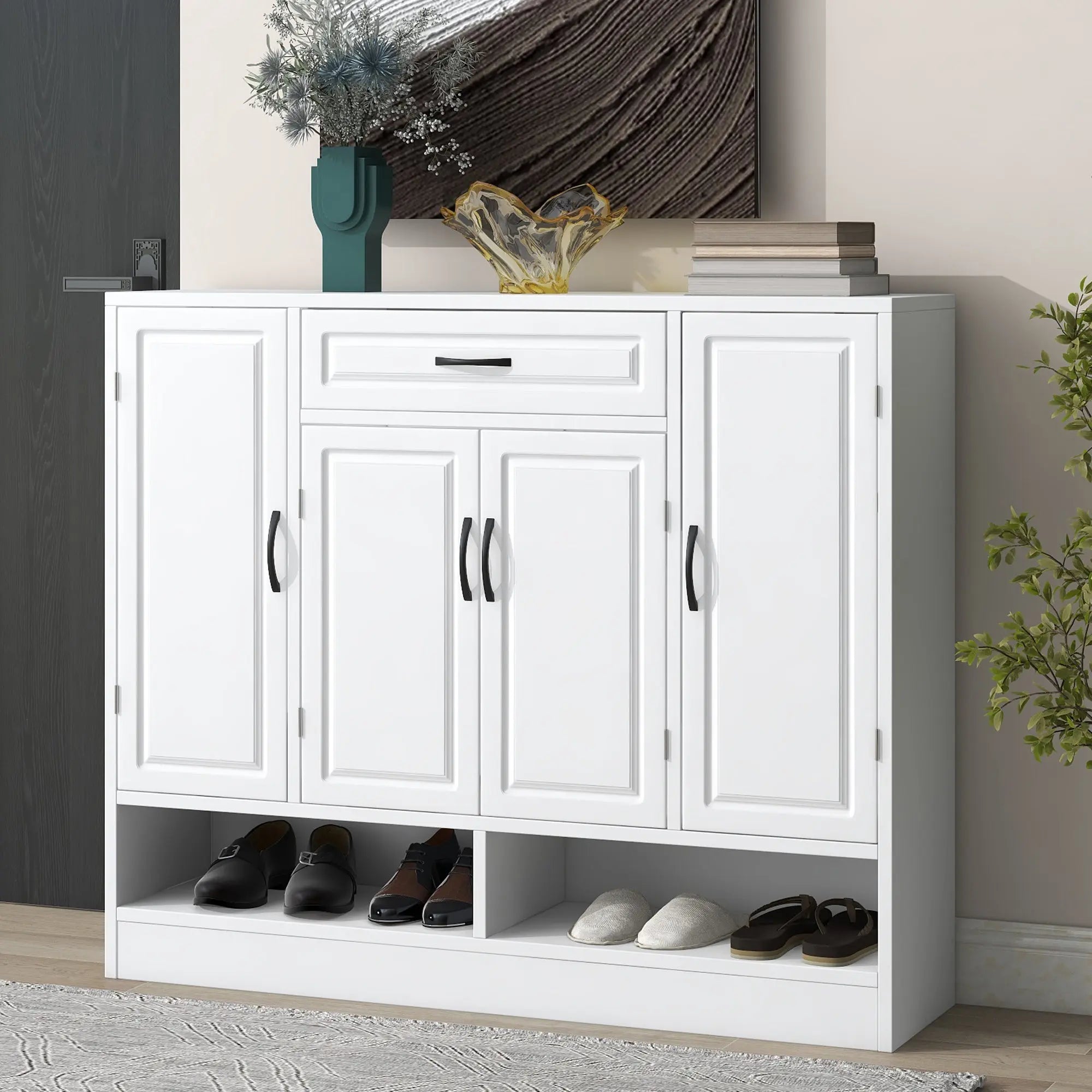 Bellemave® Sleek and Modern Shoe Cabinet with Adjustable Shelves - Bellemave