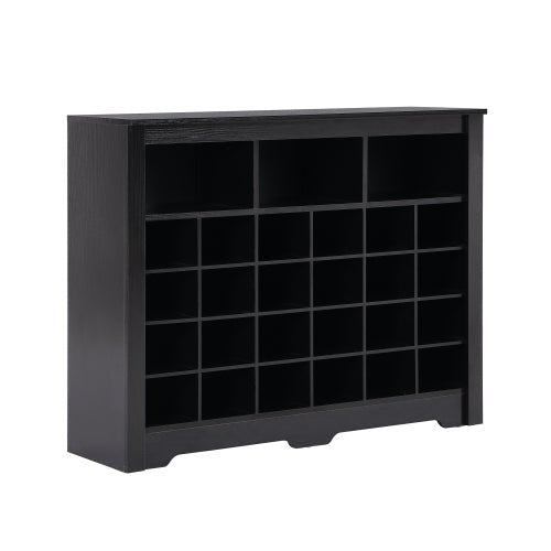 Bellemave® Sleek Design 24 Shoe Cubby Console with Curved Base - Bellemave