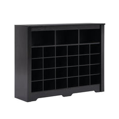 Bellemave® Sleek Design 24 Shoe Cubby Console with Curved Base - Bellemave