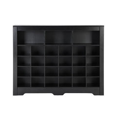 Bellemave® Sleek Design 24 Shoe Cubby Console with Curved Base - Bellemave