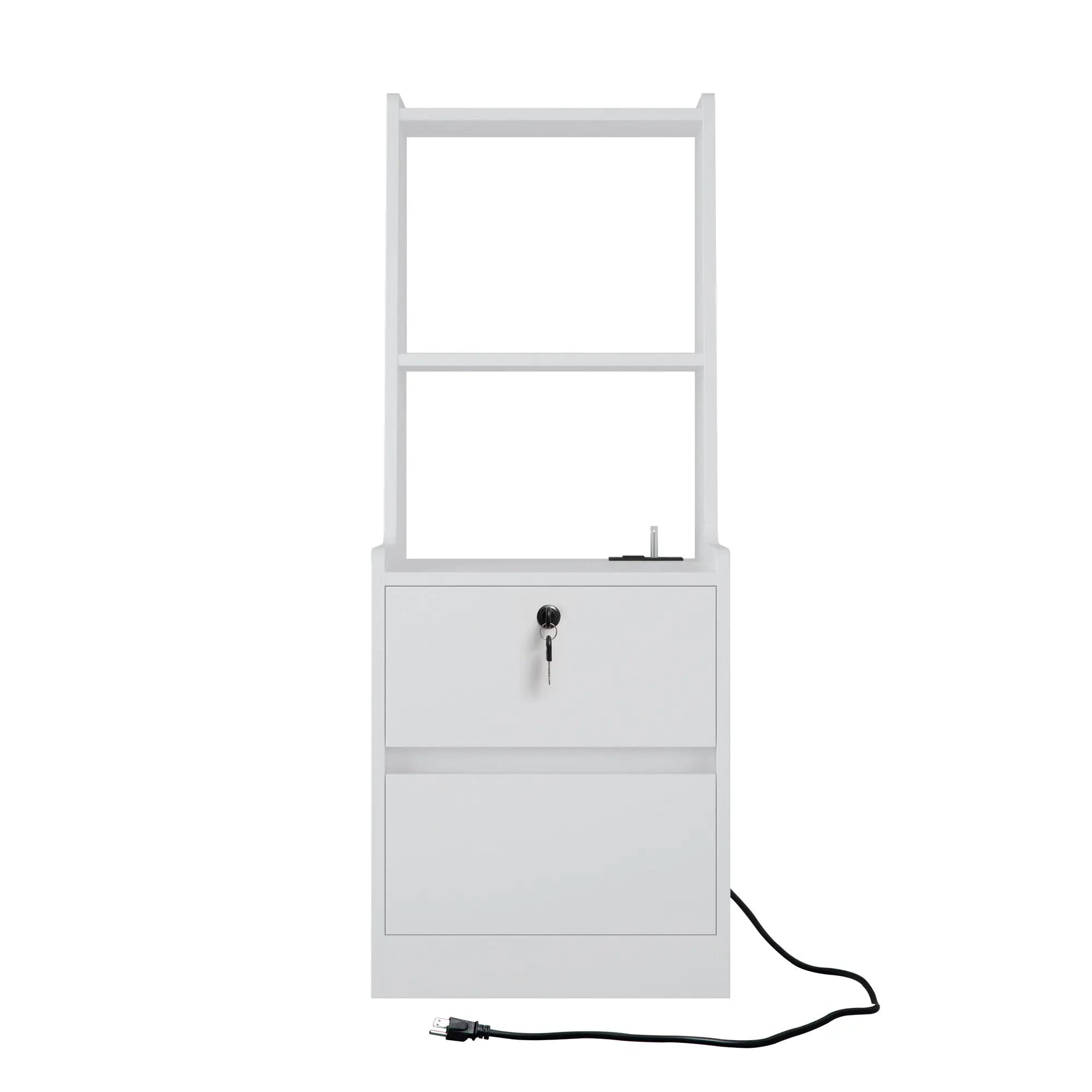 Bellemave® Smart Nightstand with Charging Station, Night Light and Bookshelf - Bellemave