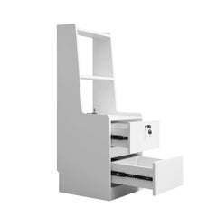 Bellemave® Smart Nightstand with Charging Station, Night Light and Bookshelf - Bellemave