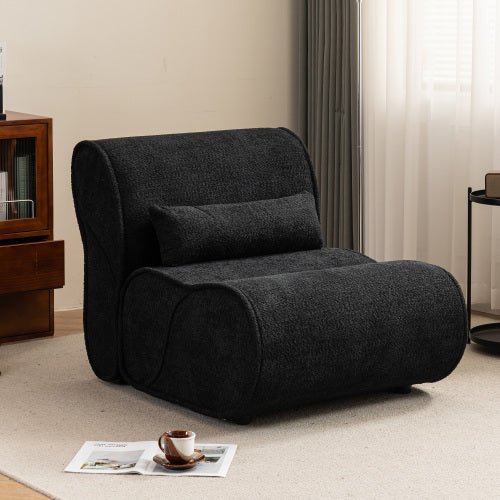 Bellemave® Soft Pellet Velvet Recliner with Waist Pack Padding - Bellemave