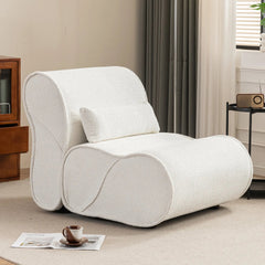 Bellemave® Soft Pellet Velvet Recliner with Waist Pack Padding - Bellemave