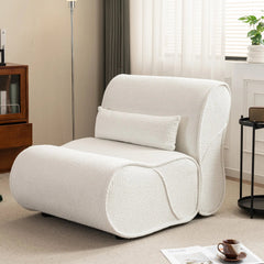 Bellemave® Soft Pellet Velvet Recliner with Waist Pack Padding - Bellemave
