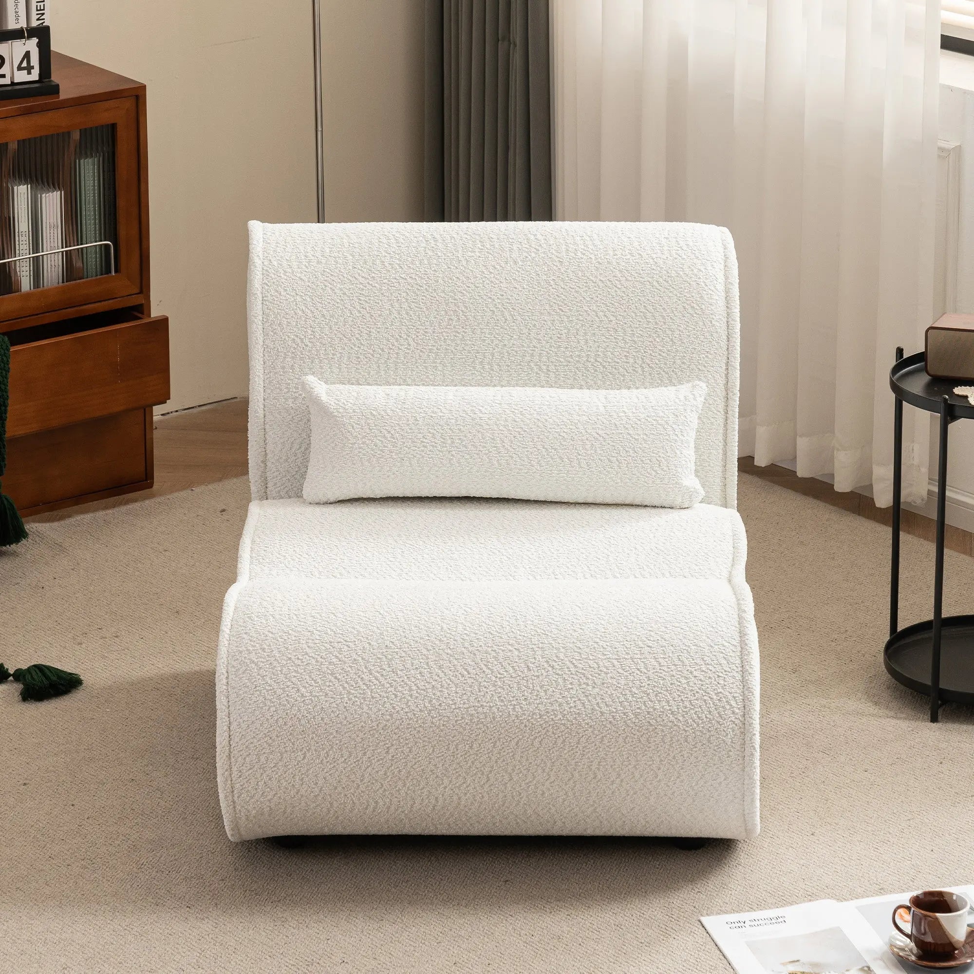 Bellemave® Soft Pellet Velvet Recliner with Waist Pack Padding - Bellemave