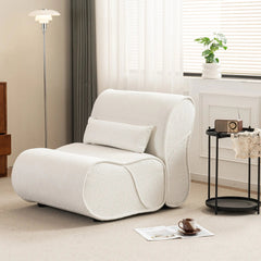 Bellemave® Soft Pellet Velvet Recliner with Waist Pack Padding - Bellemave