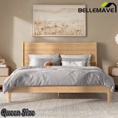 Bellemave® Solid Bamboo Platform Bed Frame & Wood Slats, Japanese Bed Frame, No Box Spring Needed, Easy Assembly, Noise Free - Bellemave