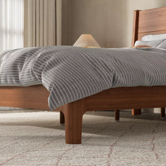 Bellemave® Solid Bamboo Platform Bed Frame & Wood Slats, Japanese Bed Frame, No Box Spring Needed, Easy Assembly, Noise Free - Bellemave