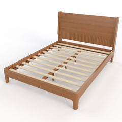 Bellemave® Solid Bamboo Platform Bed Frame & Wood Slats, Japanese Bed Frame, No Box Spring Needed, Easy Assembly, Noise Free - Bellemave