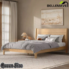 Bellemave® Solid Bamboo Platform Bed Frame & Wood Slats, Japanese Bed Frame, No Box Spring Needed, Easy Assembly, Noise Free - Bellemave