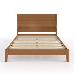 Bellemave® Solid Bamboo Platform Bed Frame & Wood Slats, Japanese Bed Frame, No Box Spring Needed, Easy Assembly, Noise Free - Bellemave