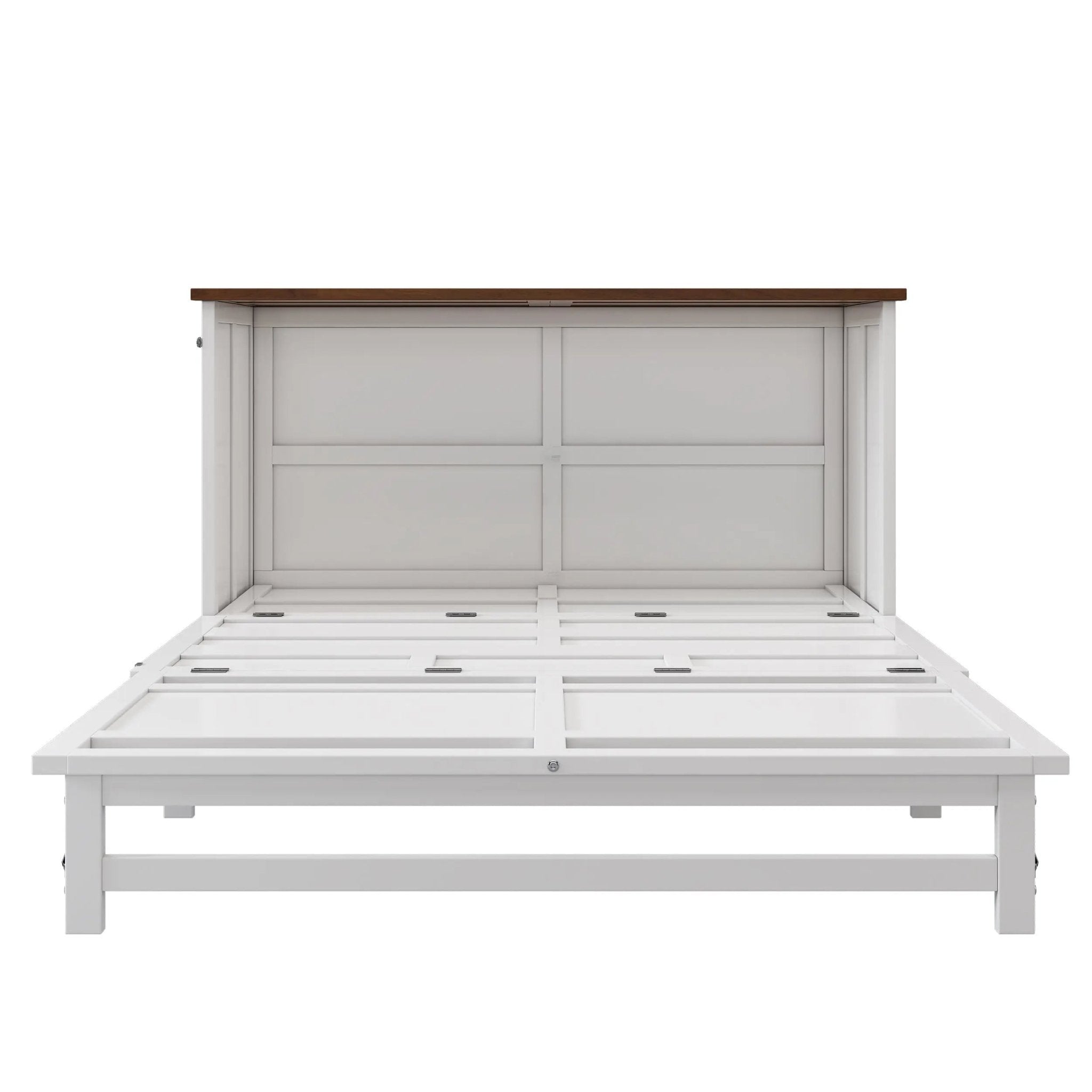 Bellemave® Solid Pine Murphy Bed Chest with Charging Station and Large Storage Drawer - Bellemave