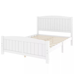 Bellemave® Solid Wood Platform Bed with Support Slats and Strong Structure, No Box Spring Needed - Bellemave