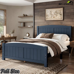 Bellemave® Solid Wood Platform Bed with Support Slats and Strong Structure, No Box Spring Needed - Bellemave