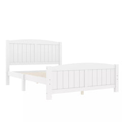 Bellemave® Solid Wood Platform Bed with Support Slats and Strong Structure, No Box Spring Needed - Bellemave