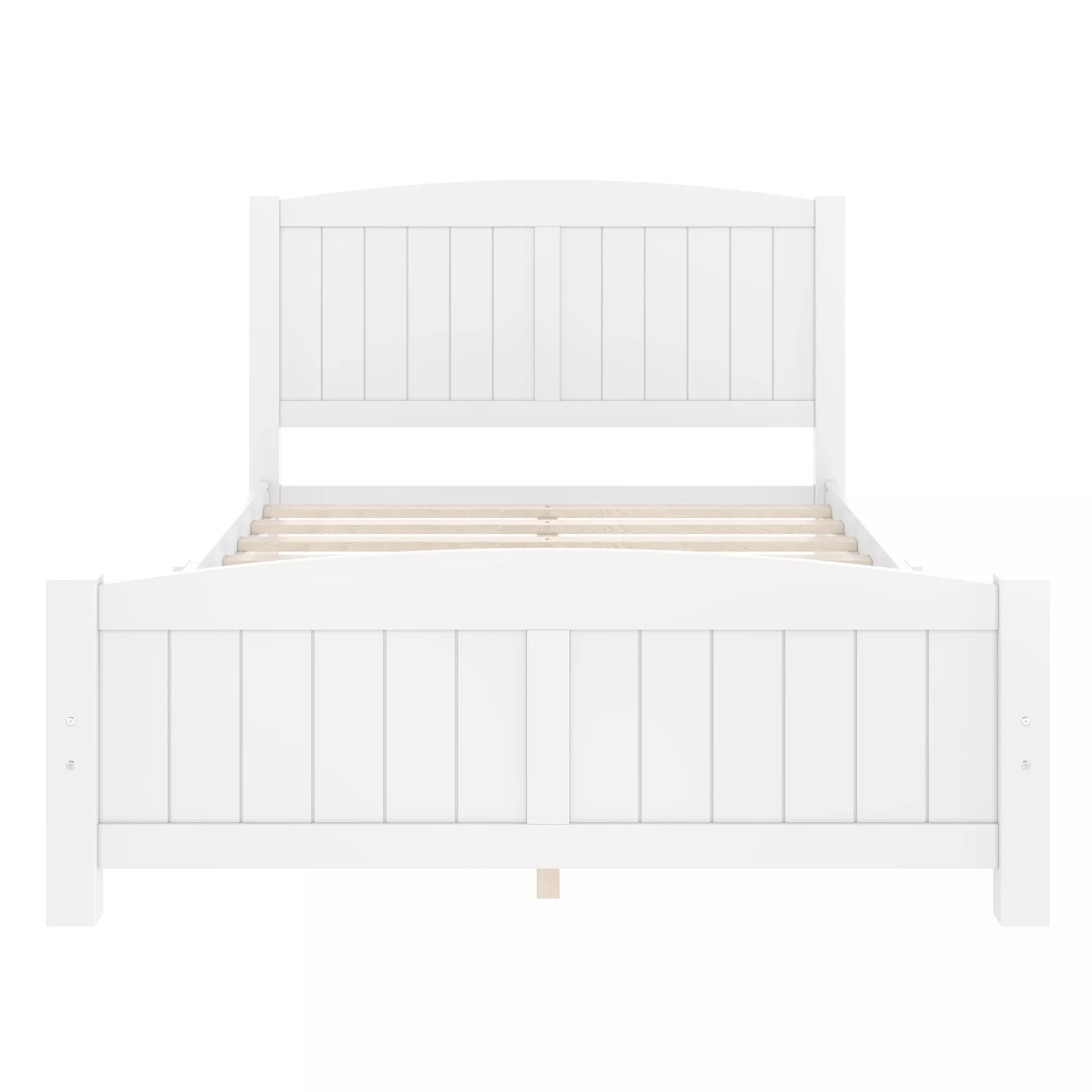 Bellemave® Solid Wood Platform Bed with Support Slats and Strong Structure, No Box Spring Needed - Bellemave