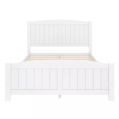 Bellemave® Solid Wood Platform Bed with Support Slats and Strong Structure, No Box Spring Needed - Bellemave