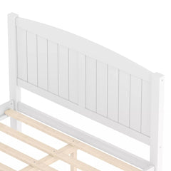 Bellemave® Solid Wood Platform Bed with Support Slats and Strong Structure, No Box Spring Needed - Bellemave