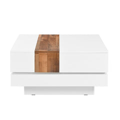 Bellemave® Square Coffee Table with Sliding Table Top with Hidden Storage Compartment - Bellemave