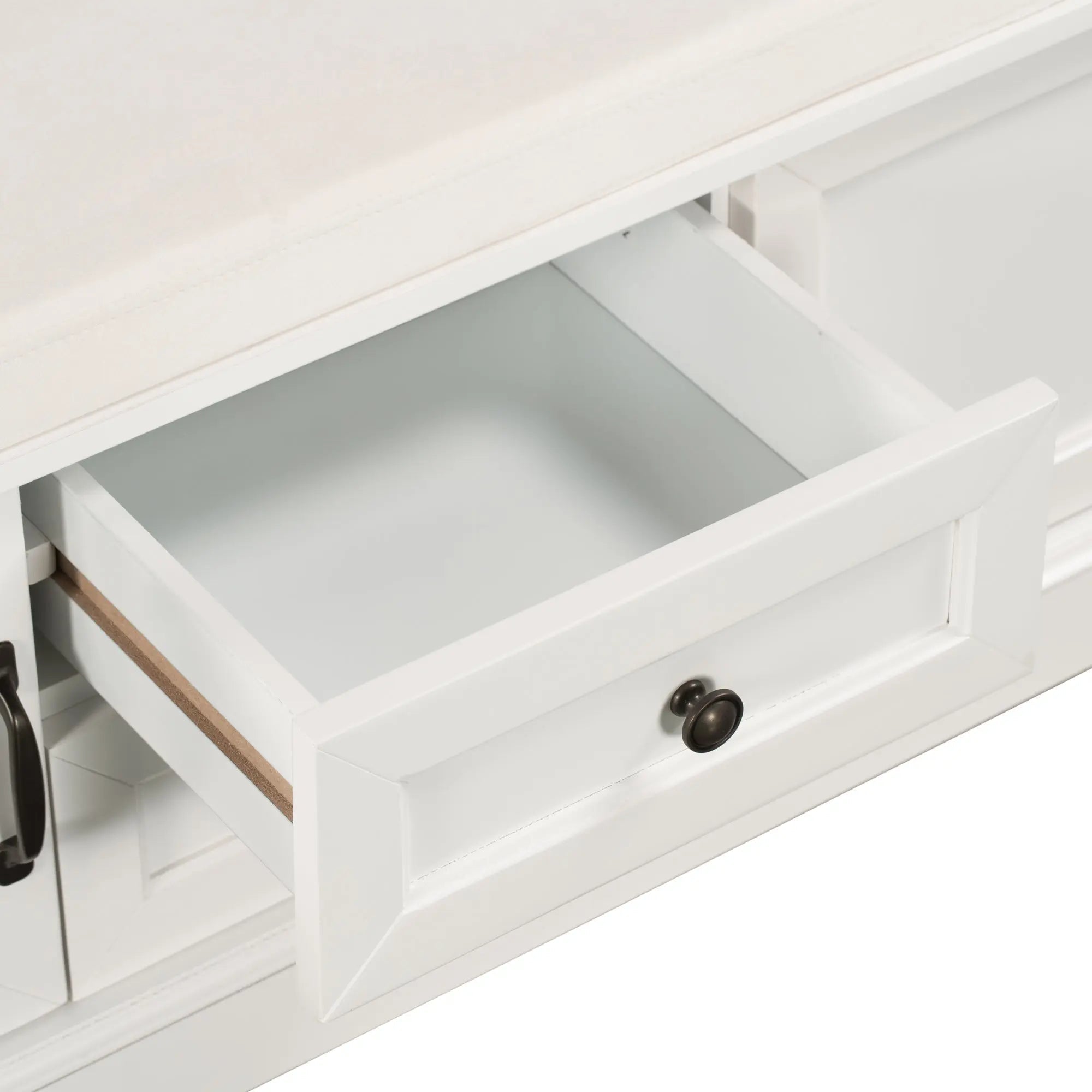 Bellemave® Storage Bench with 2 Drawers and 2 Cabinets - Bellemave