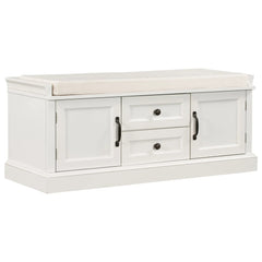 Bellemave® Storage Bench with 2 Drawers and 2 Cabinets - Bellemave