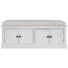 Bellemave® Storage Bench with 4 Doors and Adjustable Shelves - Bellemave