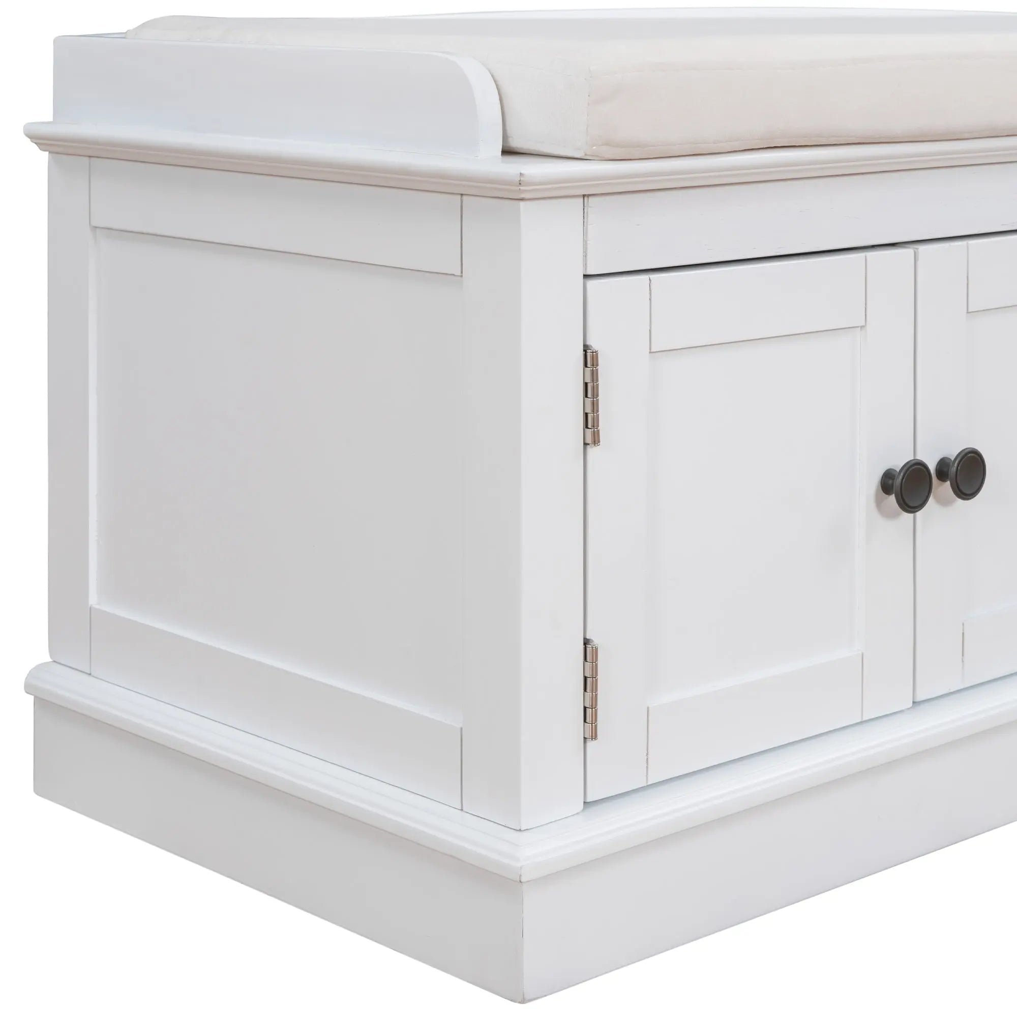 Bellemave® Storage Bench with 4 Doors and Adjustable Shelves - Bellemave