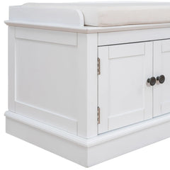 Bellemave® Storage Bench with 4 Doors and Adjustable Shelves - Bellemave